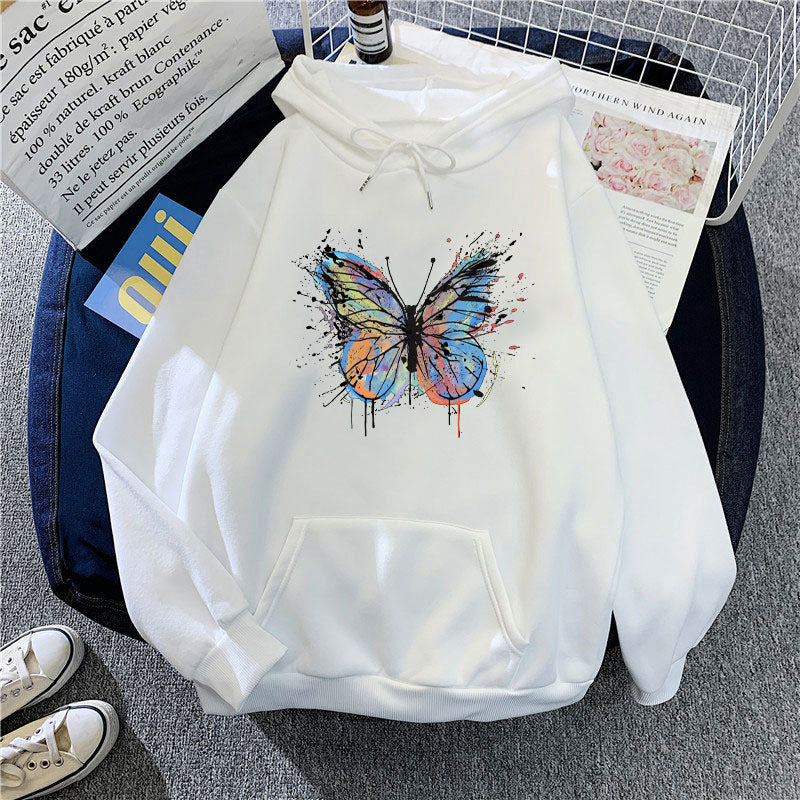 Women's hoodie with appealing butterfly design Chic & Stil