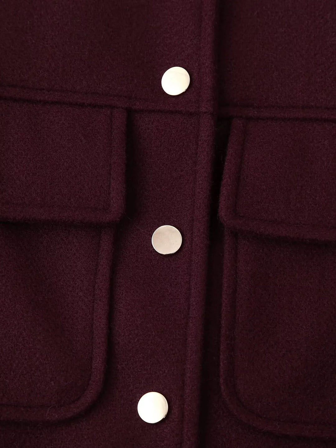 Veste militaire courte pour femmes avec poches et boutons décoratifs Lune London