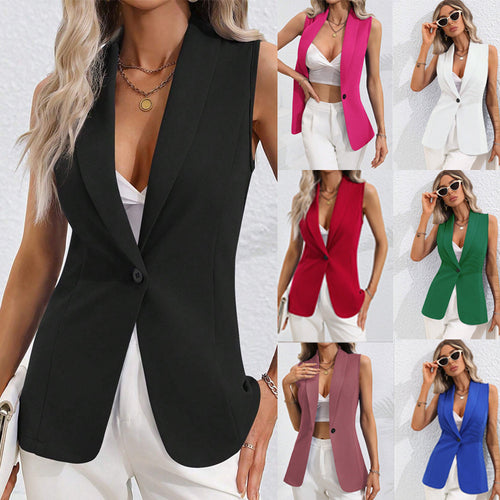 Sleeveless jacket for women with an elegant cut and a fitted silhouette Amarae