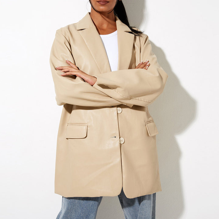 Amarae Elegant Leather Jacket for Women