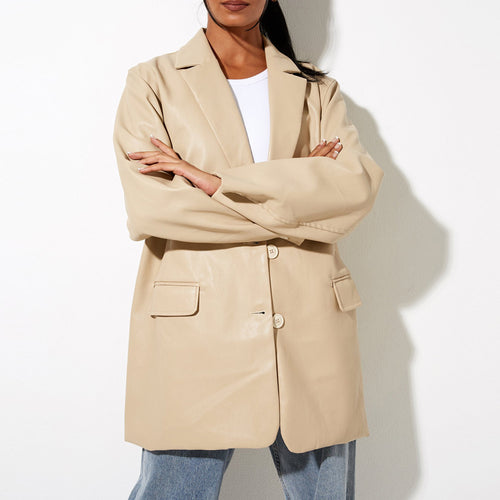 Amarae Elegant Leather Jacket for Women