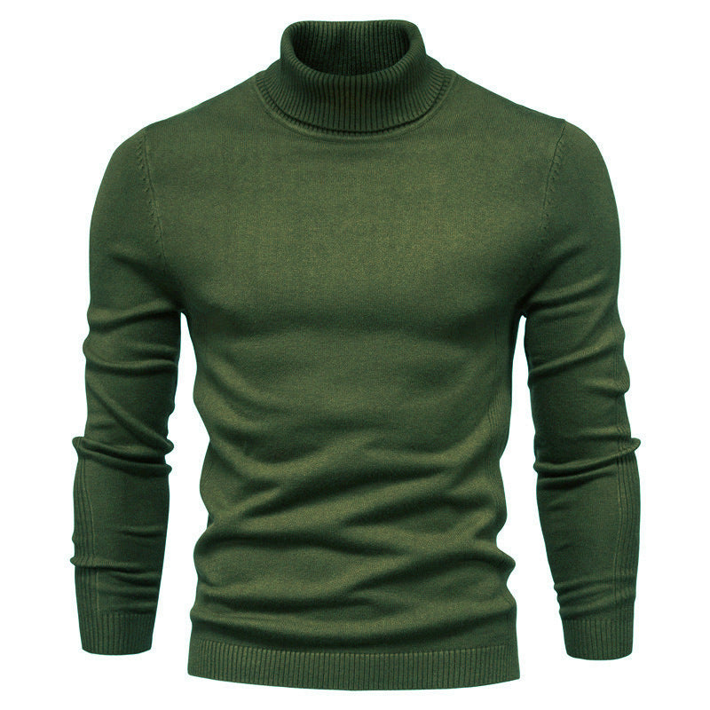 Men's Fashionable Turtleneck Sweater Made Of Fine Merino Wool Lune London