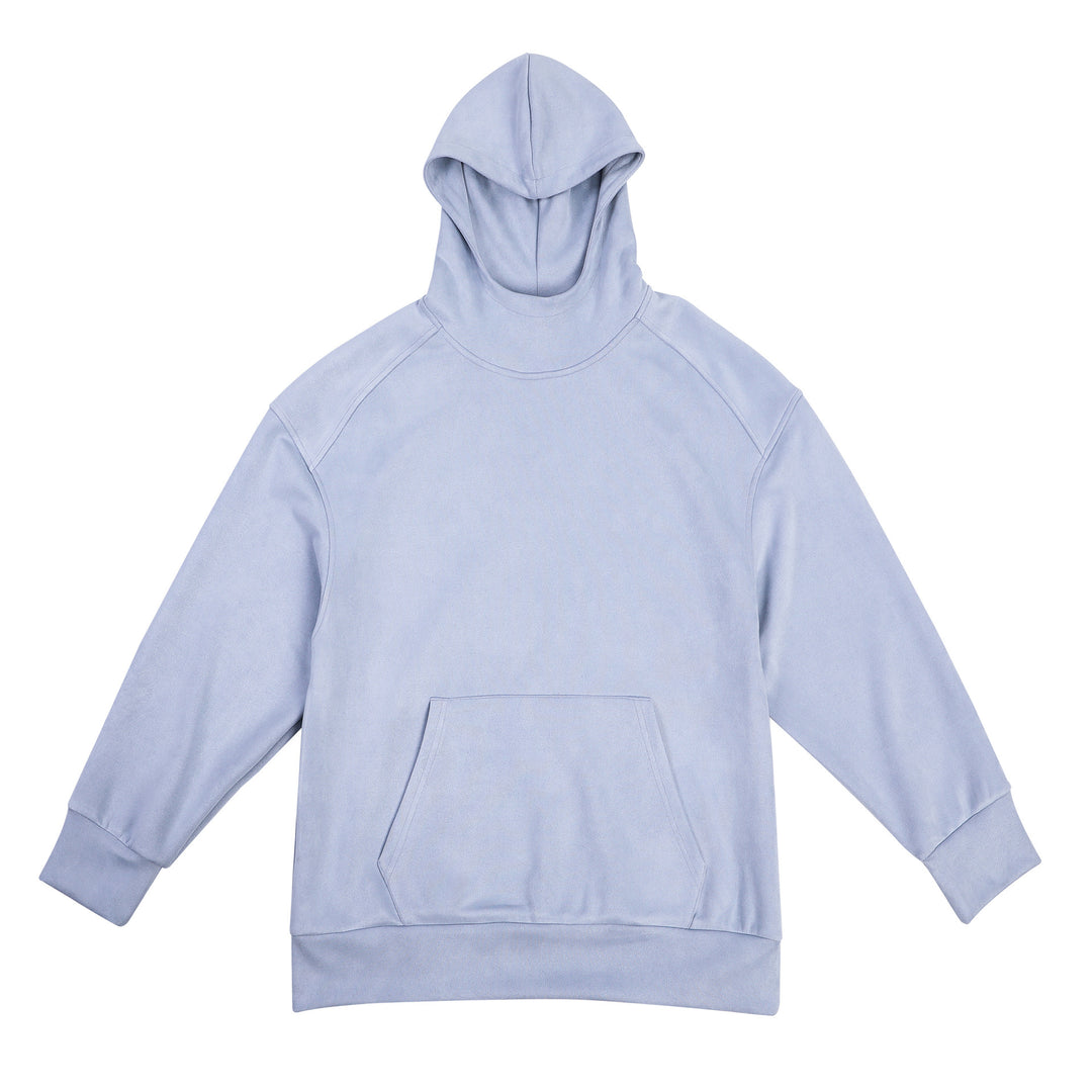 Men's casual hooded sweatshirt with high collar and practical kangaroo pocket Lune London