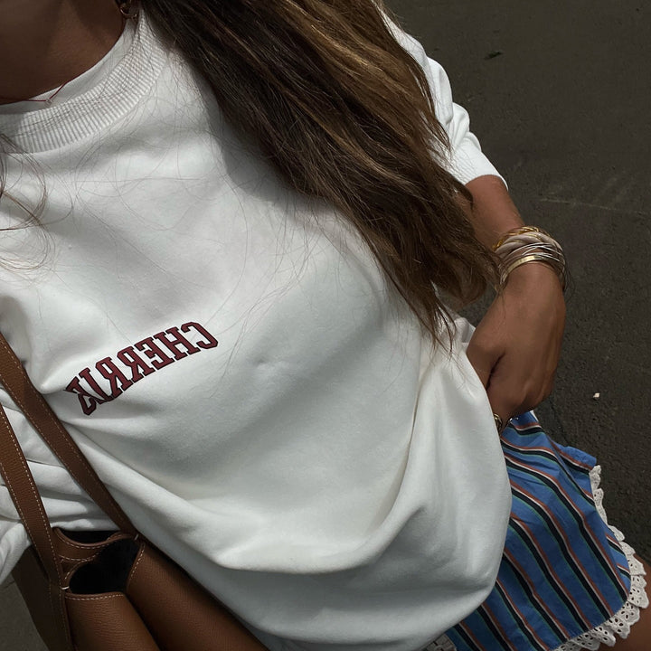 Pull femme décontracté avec motif de fruit créatif Amarae