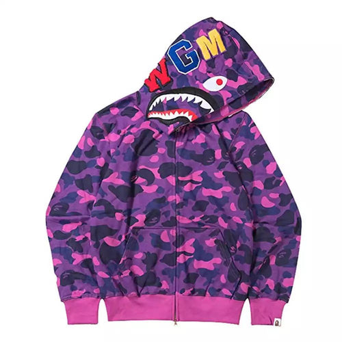 Women's hoodie jacket with modern camouflage design and high-quality cotton blend Amarae