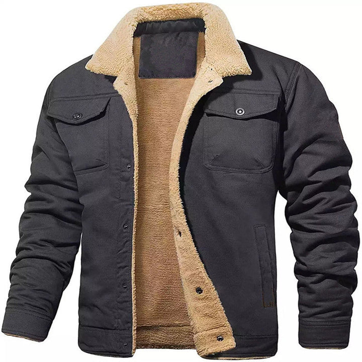 Men's Insulated Utility Jacket with Teddy Lining Chic Und Stil