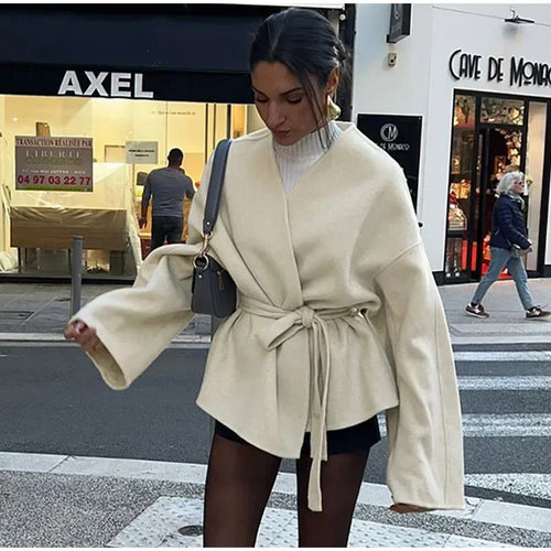 Belted jacket for women Amarae