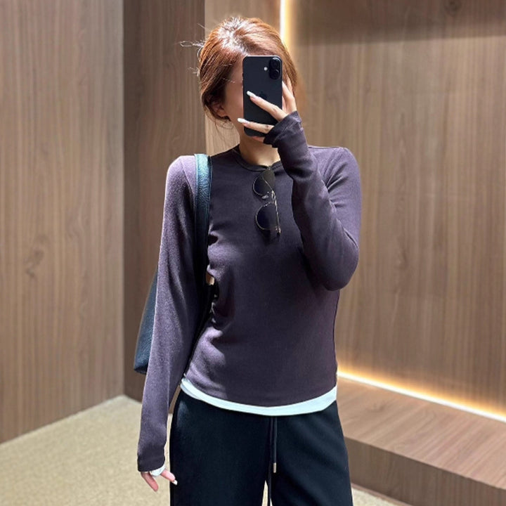 Chemise décontractée à manches longues pour femmes Chic & Stil