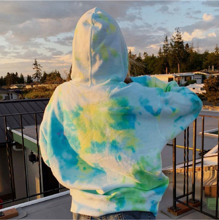 Casual women's hoodie with unique batik design Lune London