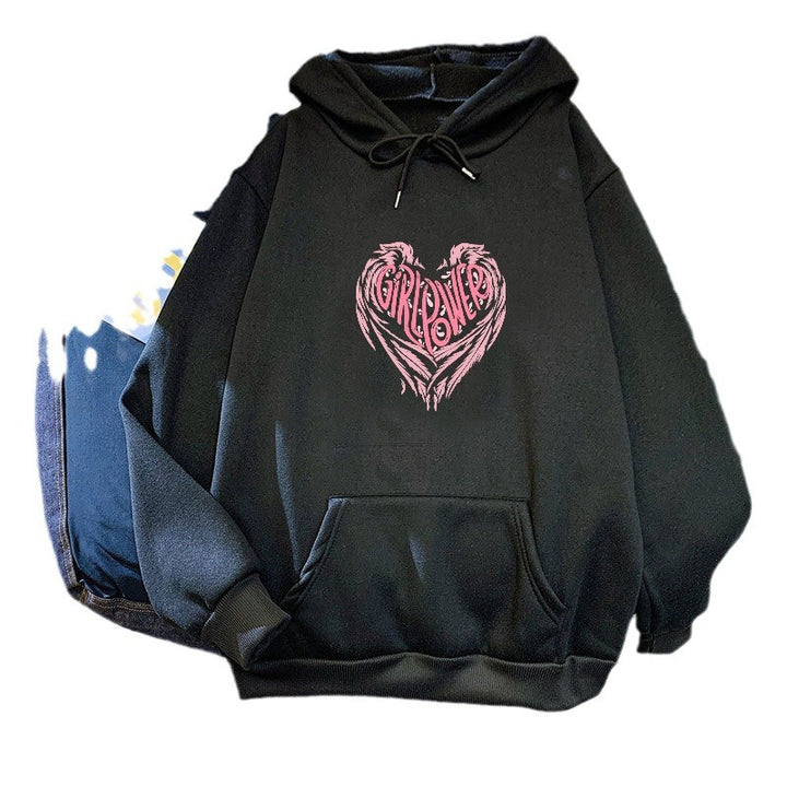 Women's hoodie with creative heart design Chic & Stil