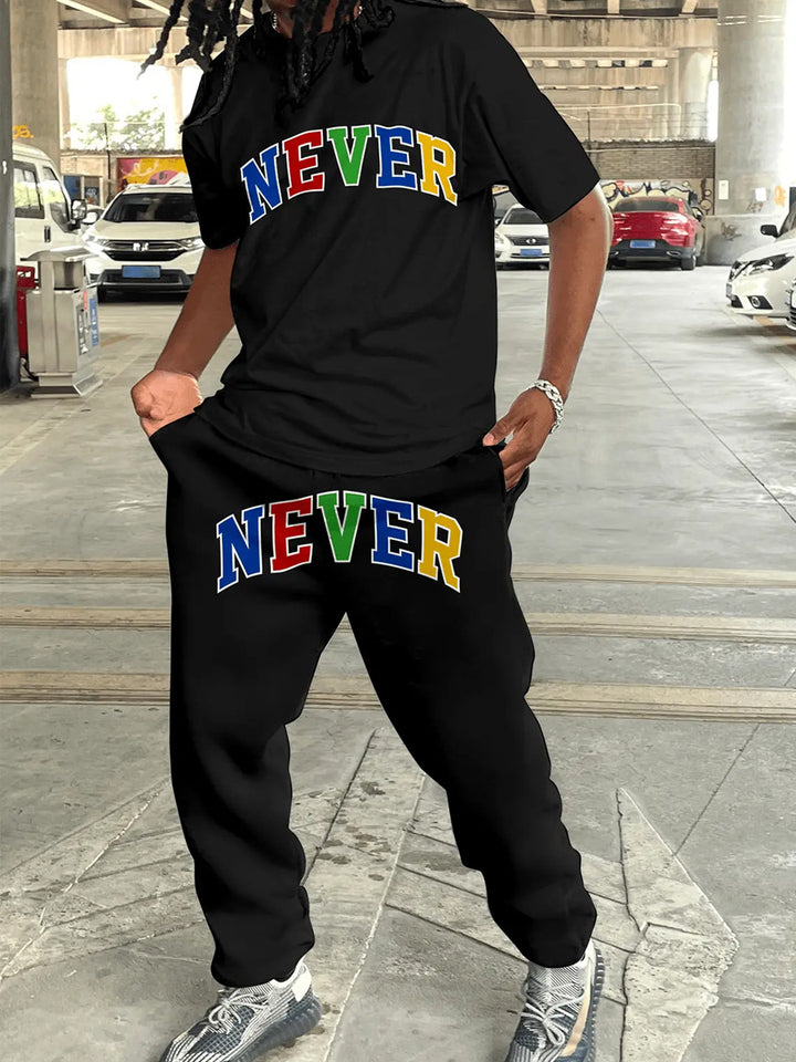 Ladies' sports set with motivational print Amarae