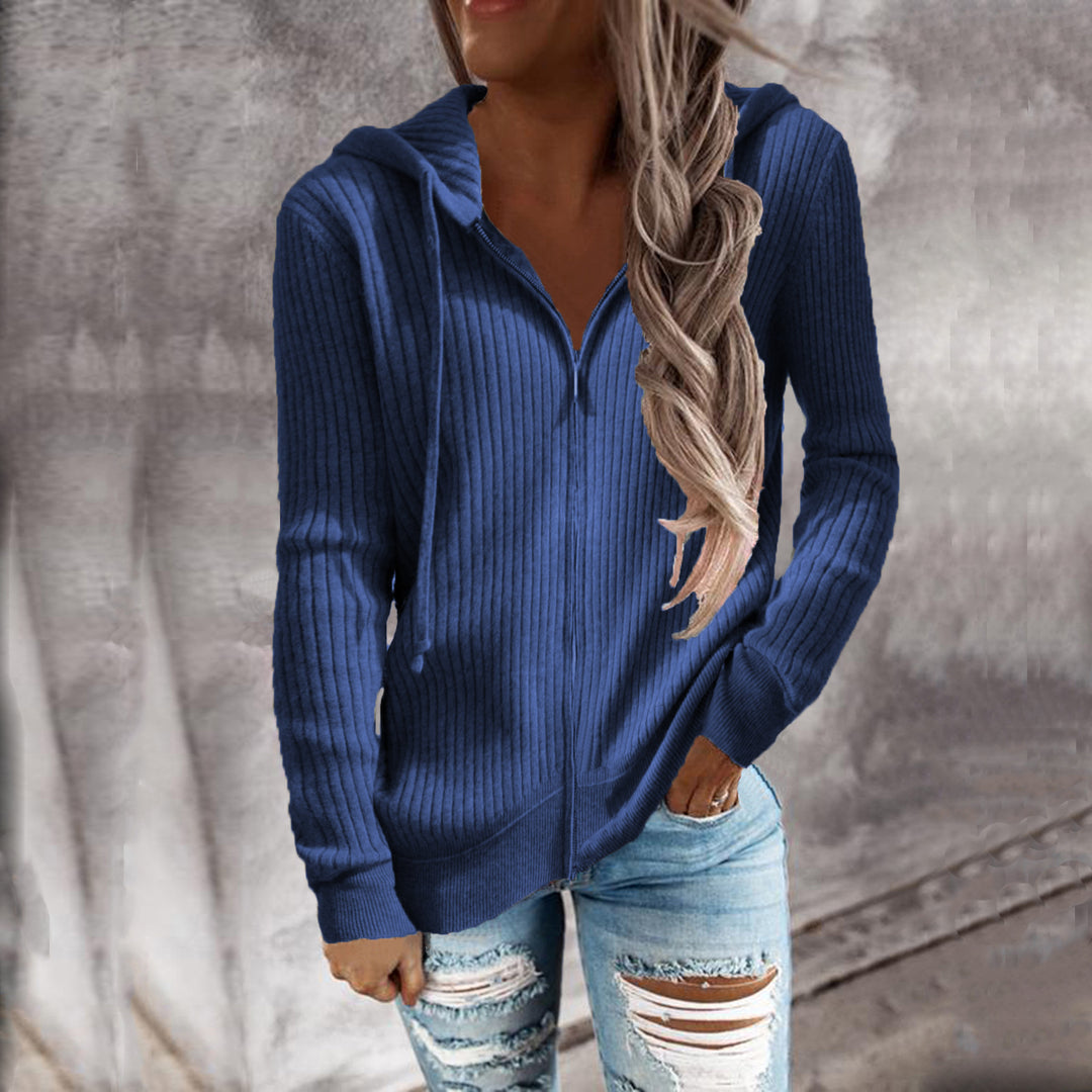 Lady cardigan with hood and side pockets Lune London