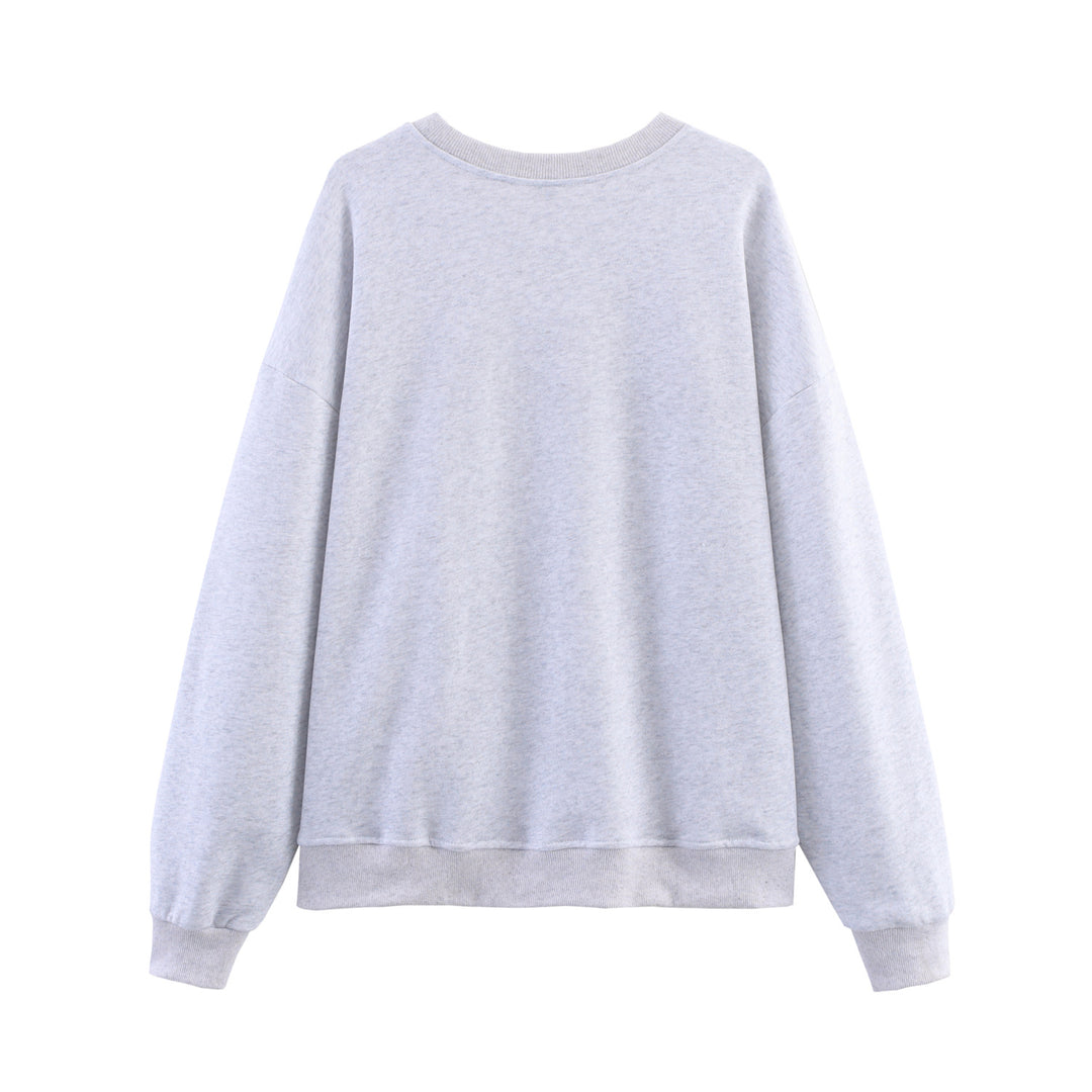 Ladies Oversized Sweatshirt with Colorful Logo Lune London