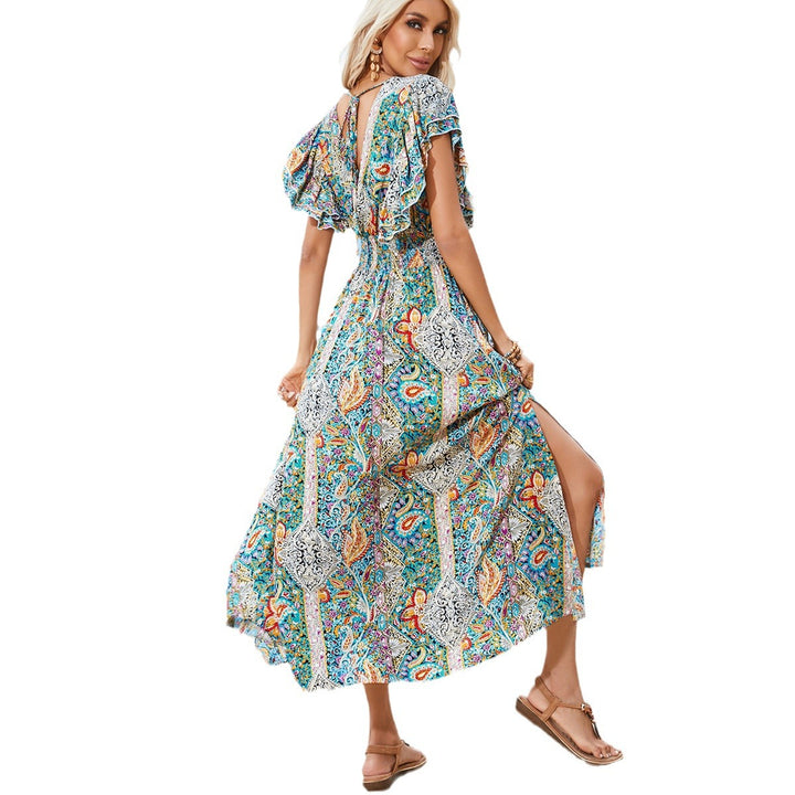 Ladies Elegant Maxi Bohemian Chic Dress and Style