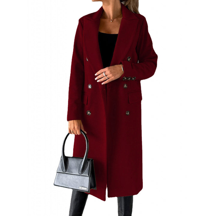 Ladies Elegant Double-Breasted Coat with Ultra-Modern Cut Amarae