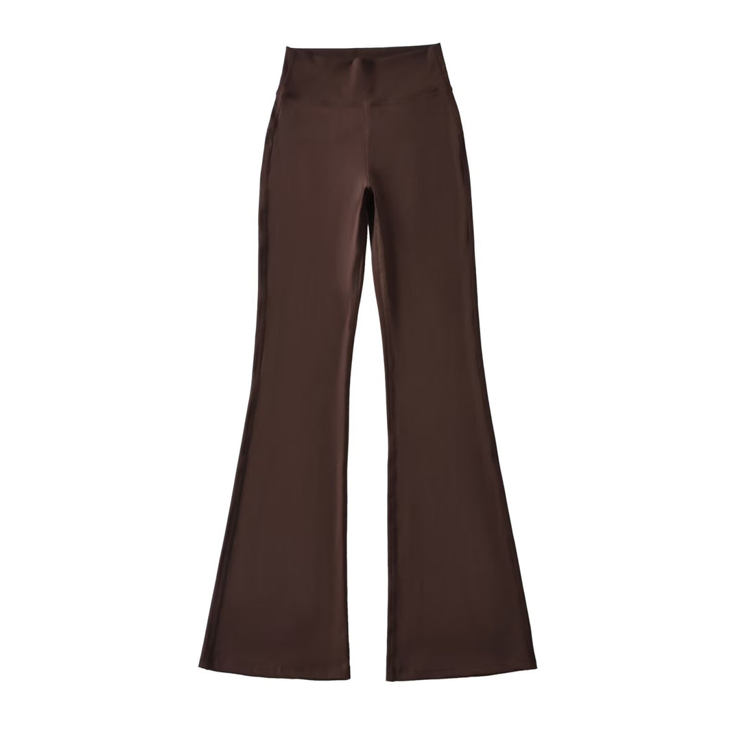 Ladies High-Waisted Flared Yoga Pants with Shaped Waist Amarae