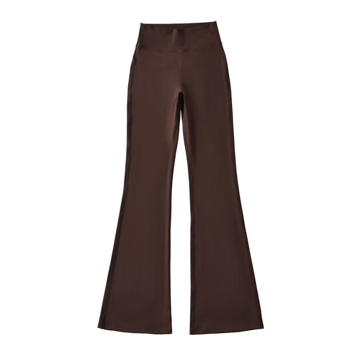 Ladies High-Waisted Flared Yoga Pants with Shaped Waist Amarae