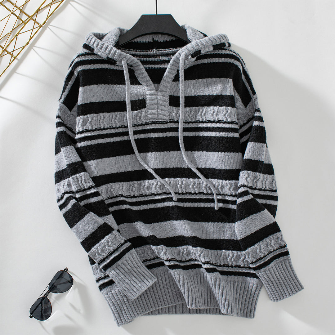 Women's hoodie with modern stripe patterns Lune London