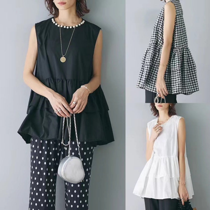 Ladies Fluid Peplum Top and Polka Dot Pants Set Lune London