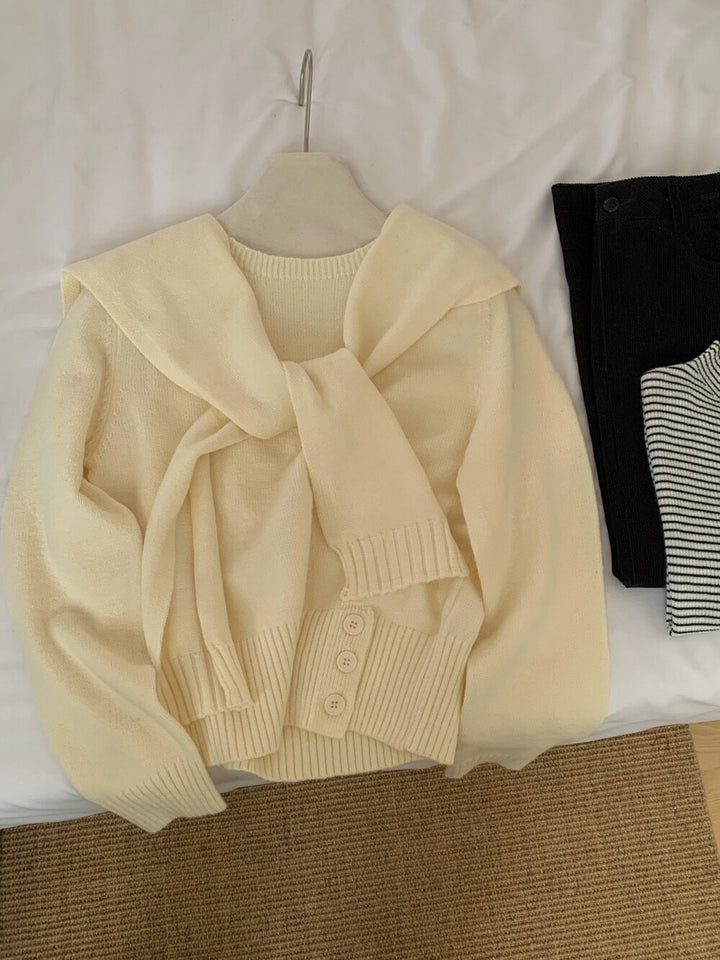 Pull élégant pour femmes avec col amovible Chic & Stil