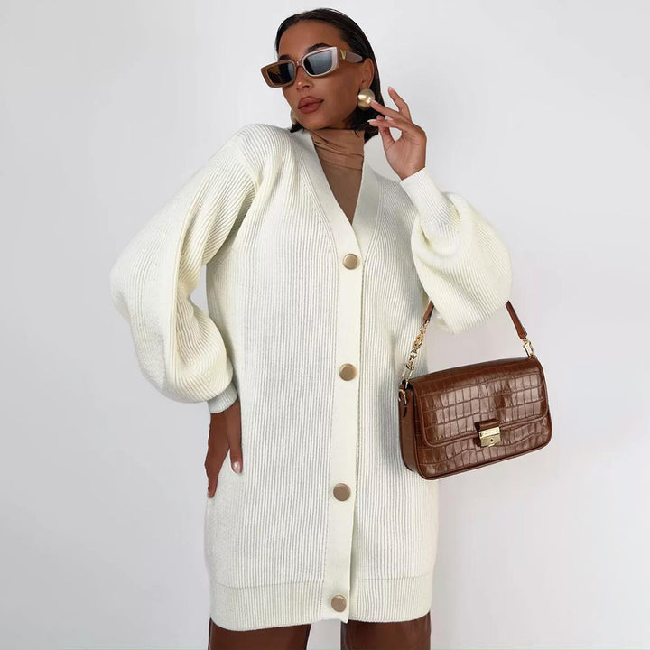 Gilet pour femmes avec des manches volumineuses et des détails de boutons décoratifs Chic & Stil
