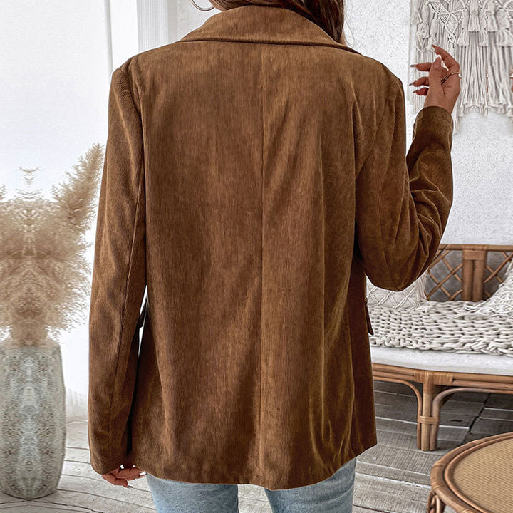 Fashionable corduroy blazer for ladies with elegant cut Lune London