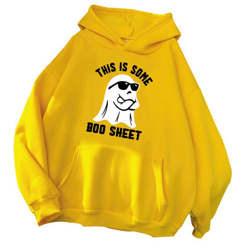 Women's hooded sweatshirt with a funny slogan and comfortable fit Lune London
