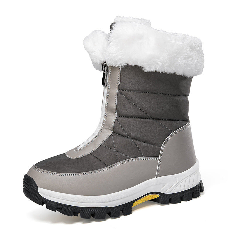 Women's Insulated Thermal Winter Boots with Zipper and Non-Slip Tread Sole Amarae