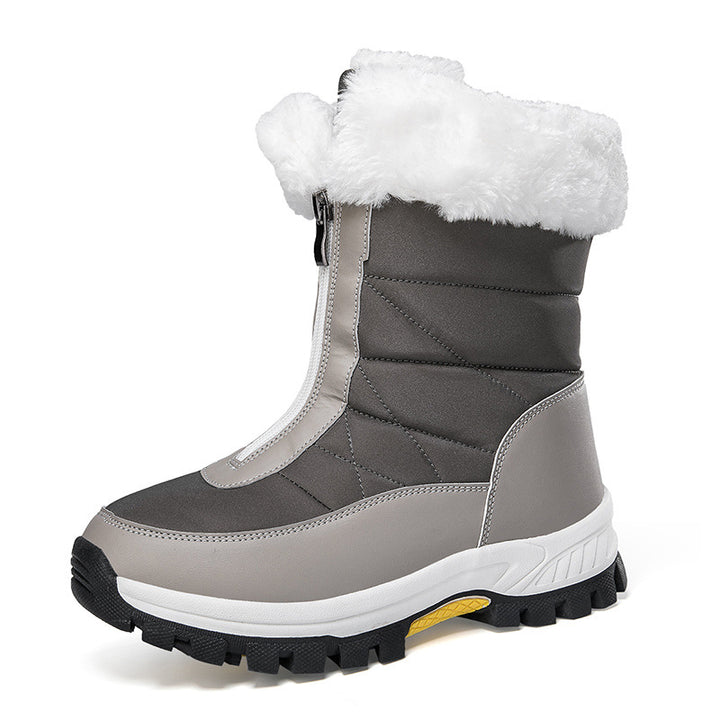 Women's Insulated Thermal Winter Boots with Zipper and Non-Slip Tread Sole Amarae