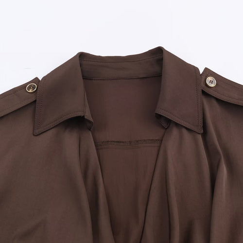 Elegant wrap dress for ladies with belt Amarae