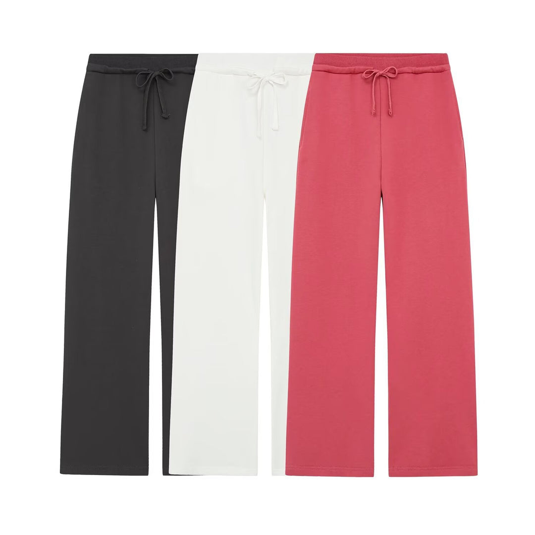 Women's wide high-waist palazzo pants with elastic waistband and flowing silhouette Amarae