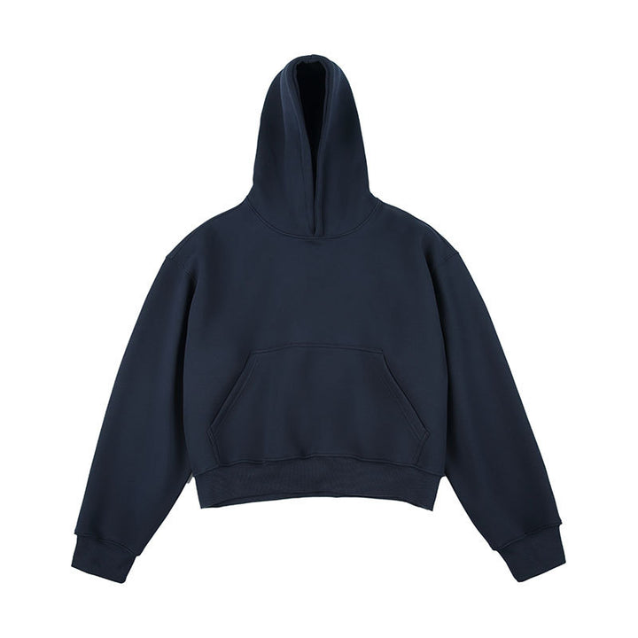 Unisex Kastiger cropped hoodie with kangaroo pocket and ribbed hem Amarae