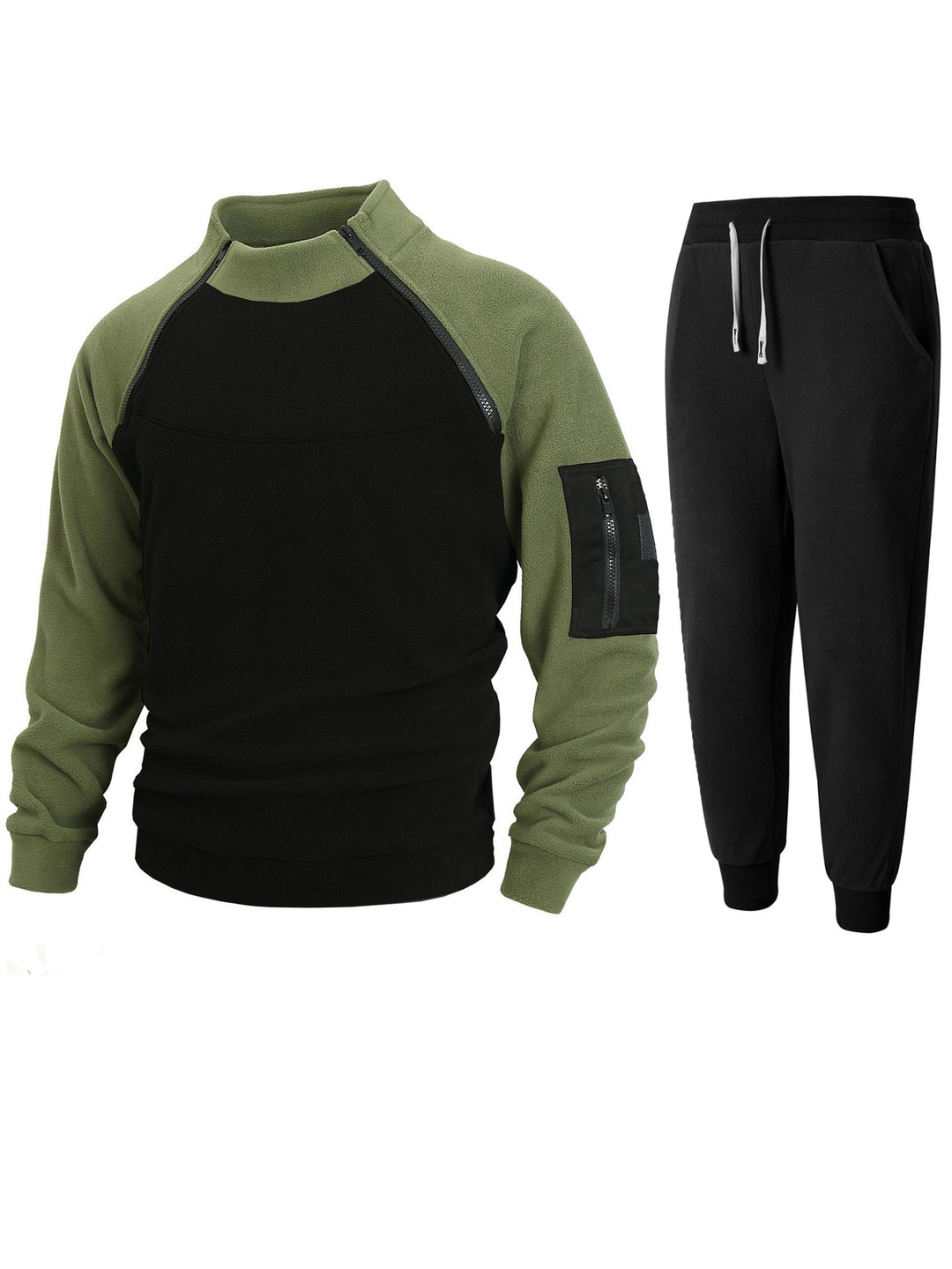 Functional sweater for men with high collar and edges Lune London