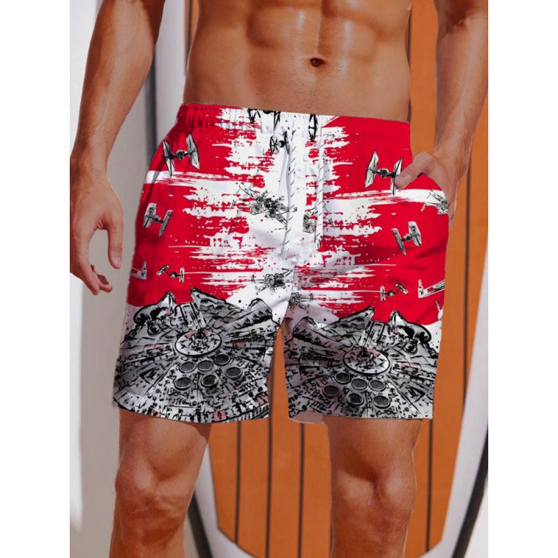 Men's Graphic Psychedelic Print Swimwear Lune London