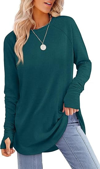 Women's casual long sleeve t-shirt with modern cut Lune London