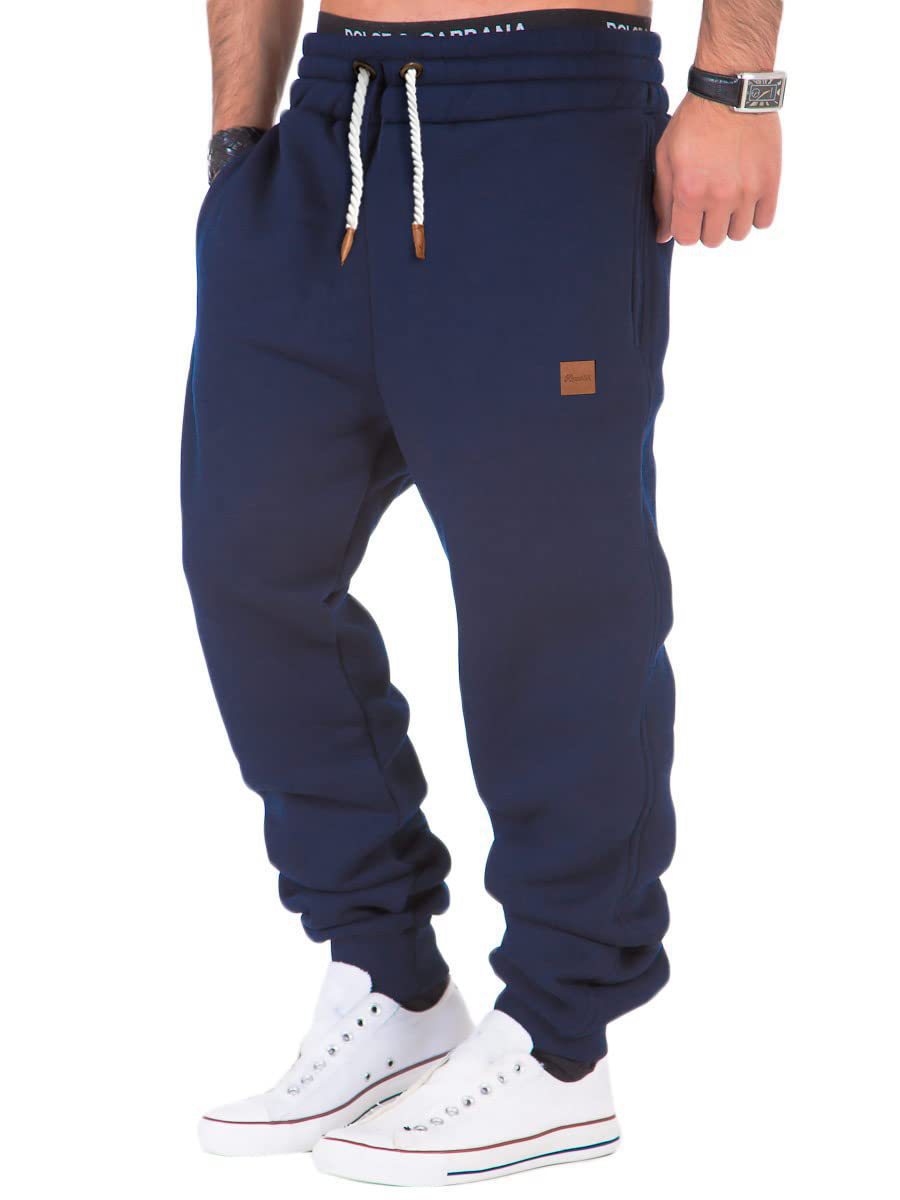 Casual jogger pants for men with elastic waistband and practical pockets Lune London