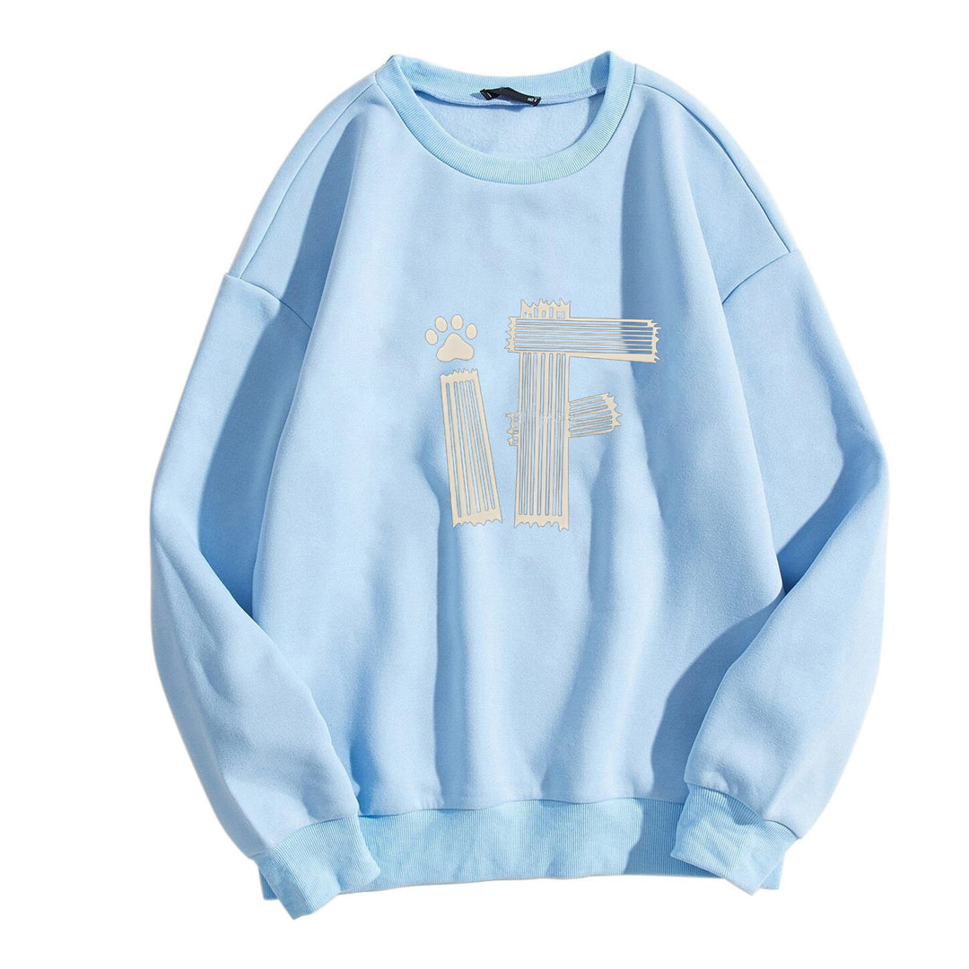 Women's casual sweatshirt with creative graphic print Chic & Stil