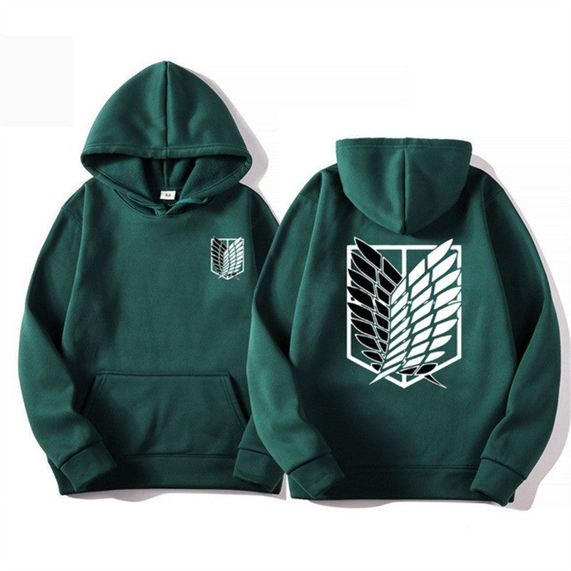 Women's hooded sweatshirt with modern anime design and practical kangaroo pocket Chic & Stil