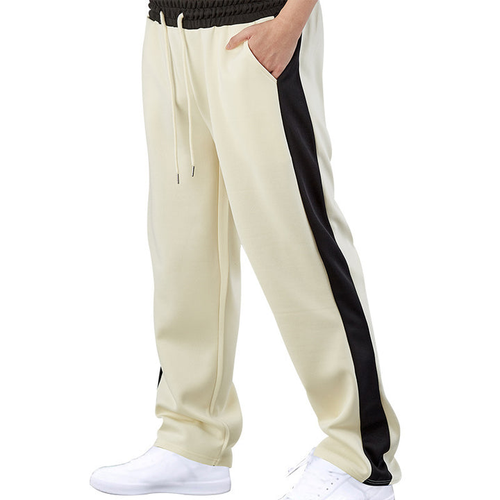 Lune London men's athletic leisure pants with side stripes