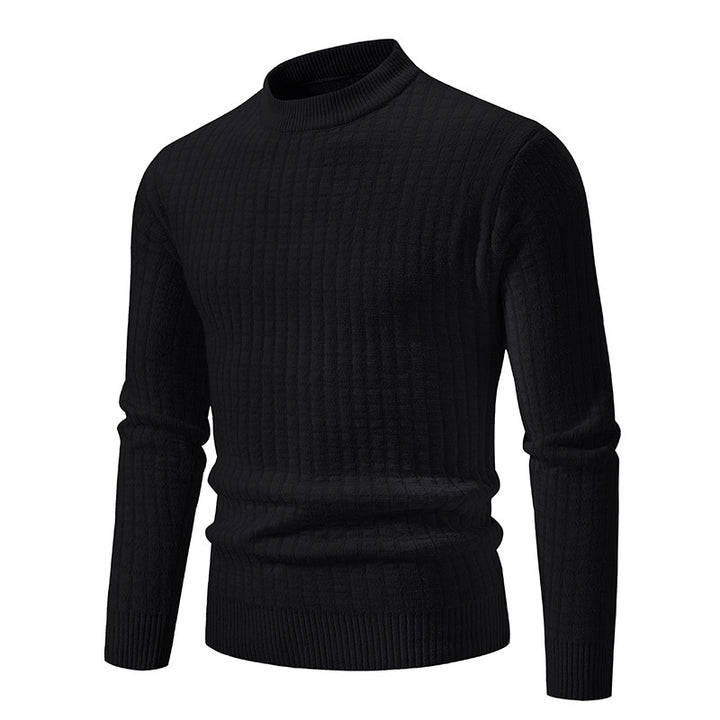 Lightweight knitted pullover for men with textured design Lune London