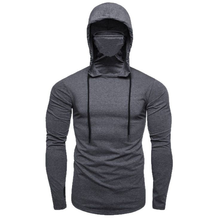 Men's hoodie with built-in face protection and trendy design Lune London