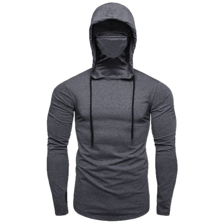Men's hoodie with built-in face protection and trendy design Lune London
