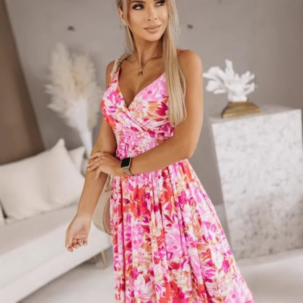 Lune London Women's Tropical Print Maxi Dress