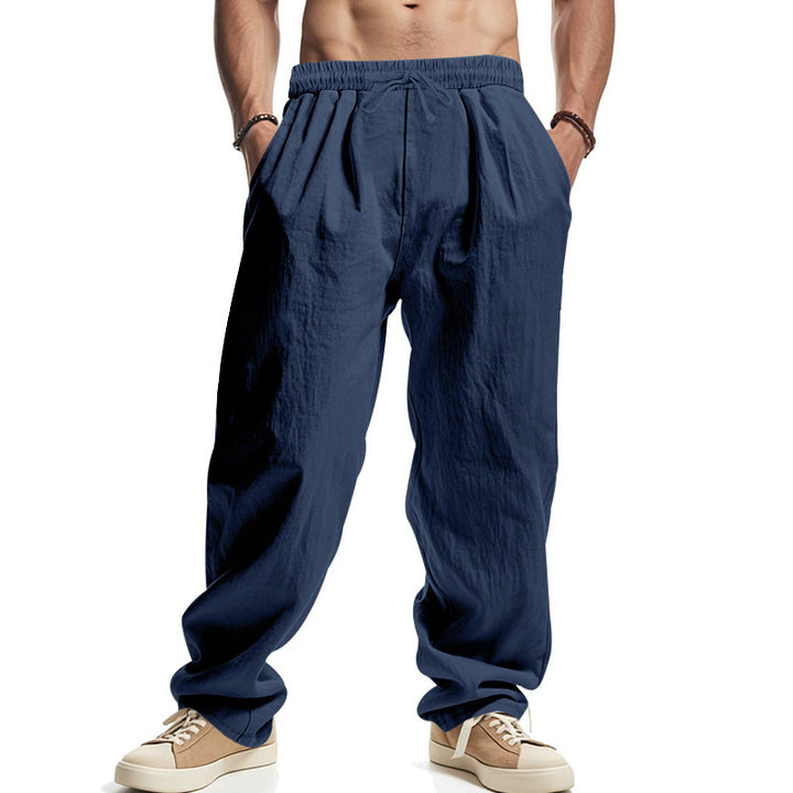 Casual pants for men with elastic waist and side pockets Lune London
