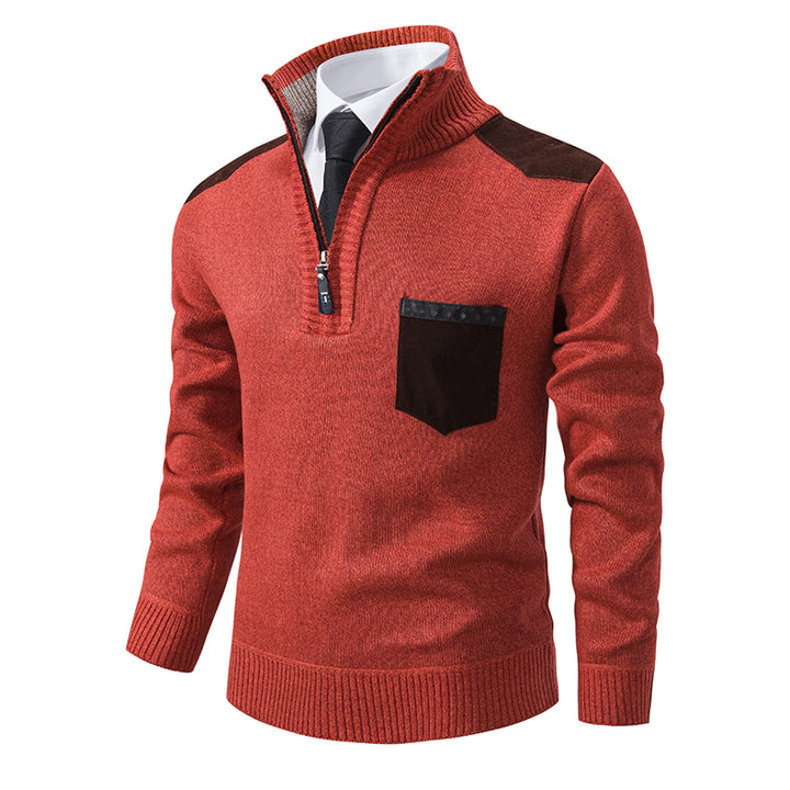 Stylish men's sweater with high collar Lune London