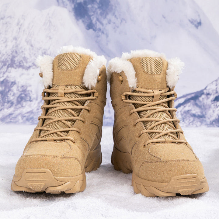 Women's Insulated Ankle-High Winter Outdoor Boot with Faux Fur Lining and Traction Trail Profile Sole Amarae