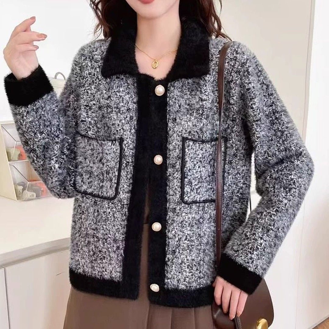 Veste confortable pour femmes avec poches contrastées Chic & Stil