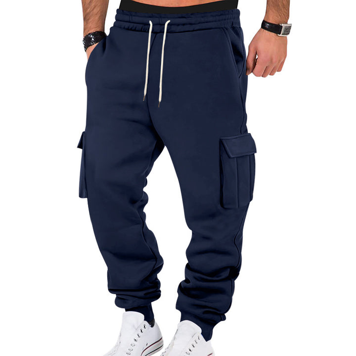 Men's cargo jogger pants with elastic waistband and handy pockets Lune London
