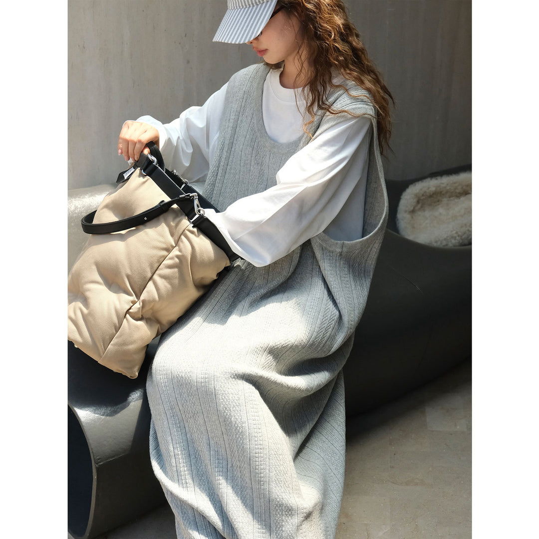 Women Small Perforated Bucket Crossbody Bag with Adjustable Shoulder Strap Amarae