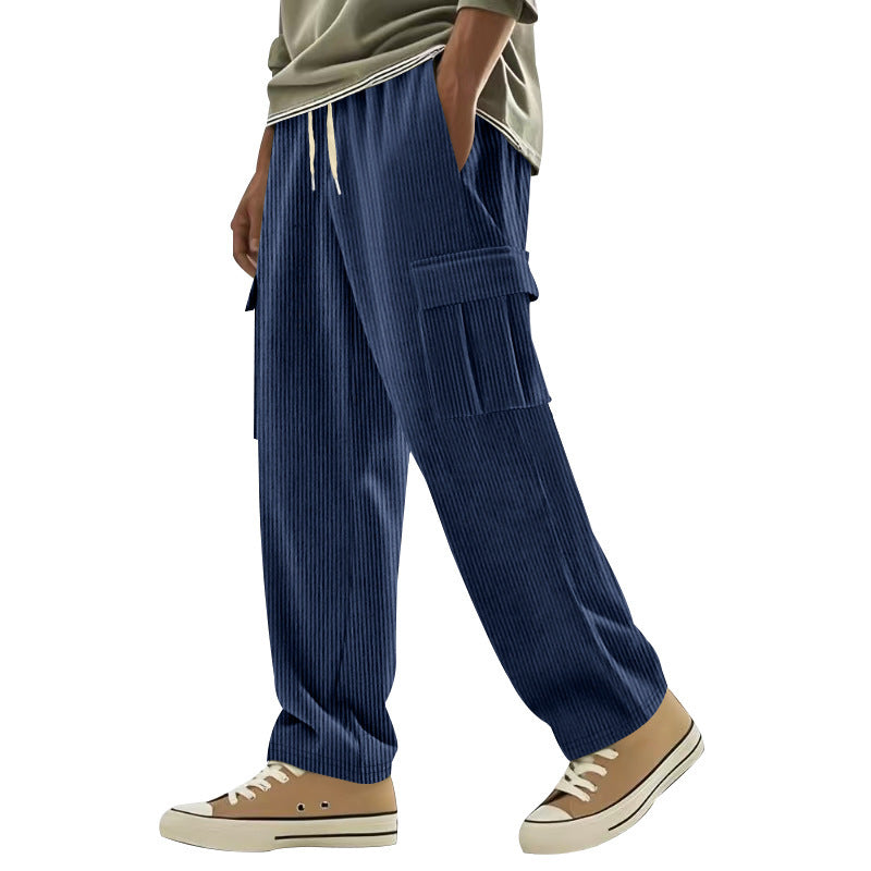 Casual corduroy pants for men with side pockets Lune London